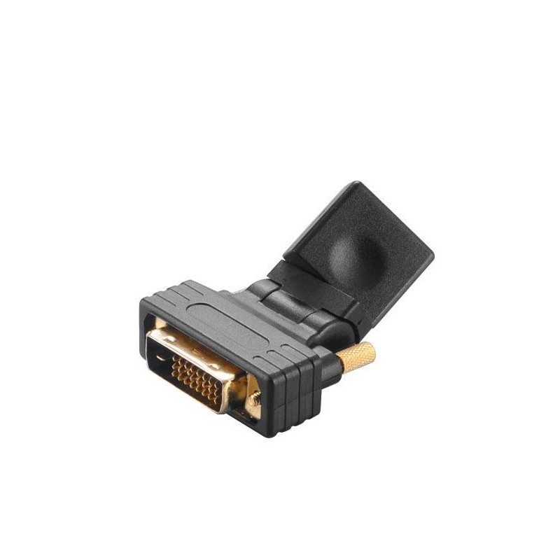 AKASA - úhlová redukce DVI-D na HDMI