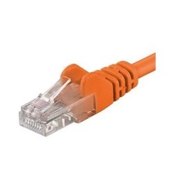 PremiumCord Patch kabel UTP RJ45-RJ45 CAT6 1m oranžová
