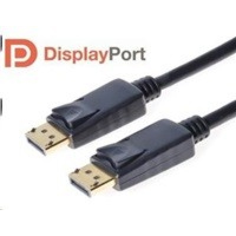 PREMIUMCORD DisplayPort 1.2 přípojný kabel M/M, zlacené konektory, 0.5m