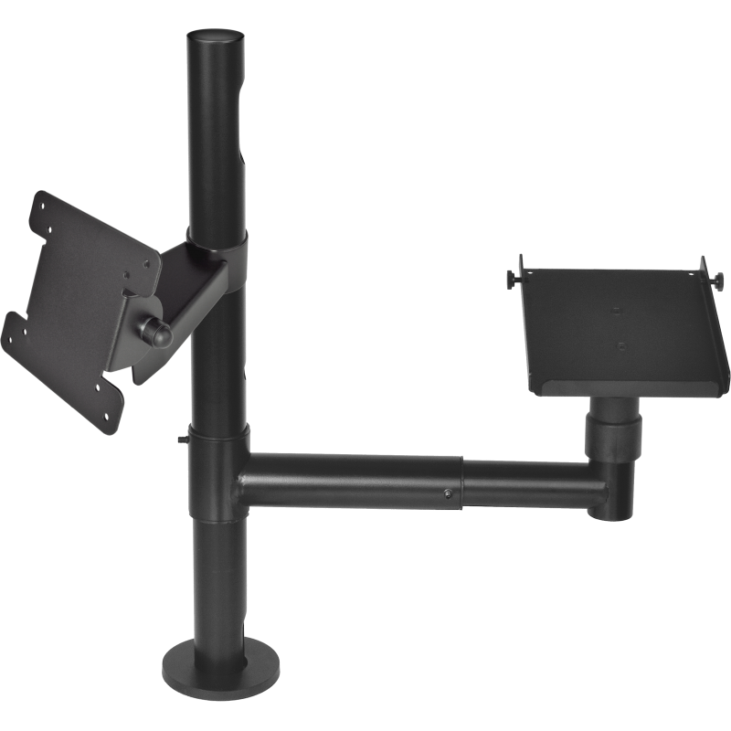 Virtuos Pole - Sestava - stojan 500 mm s prodluž. ramenem a držáky VESA a pokladní tiskárny
