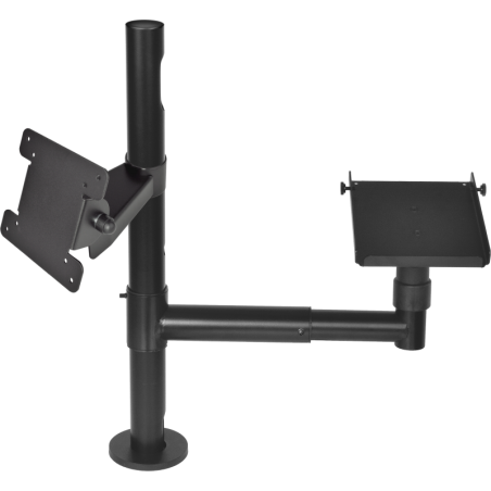 Virtuos Pole - Sestava - stojan 500 mm s prodluž. ramenem a držáky VESA a pokladní tiskárny