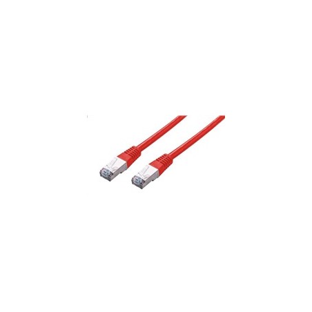 C-TECH kabel patchcord Cat5e, FTP, červený, 0,25m