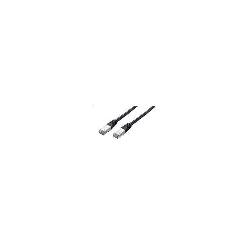 C-TECH kabel patchcord Cat5e, FTP, černý, 2m