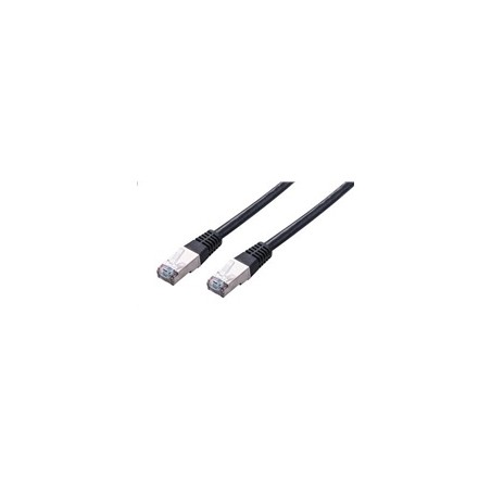 C-TECH kabel patchcord Cat5e, FTP, černý, 2m