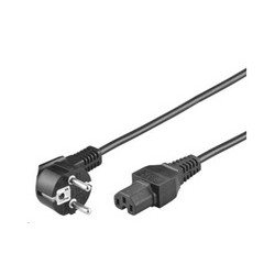 PREMIUMCORD Kabel síťový 230V k počítači 2m IEC 320 C15 konektor s drážkou