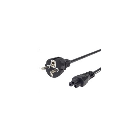 PREMIUMCORD Kabel napájecí 230V pro NTB 2m (3pin C5, trojlístek, "Mickey Mouse")