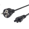 PREMIUMCORD Kabel napájecí 230V pro NTB 2m (3pin C5, trojlístek, "Mickey Mouse")