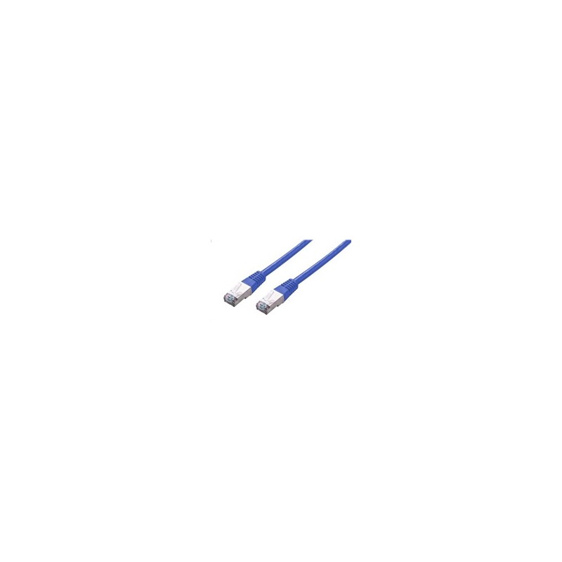 C-TECH kabel patchcord Cat5e, FTP, modrý, 2m