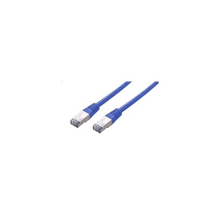 C-TECH kabel patchcord Cat5e, FTP, modrý, 2m
