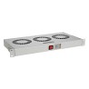 Chladící jednotka 19" 1U 3 ventilátory s bimetalovým termostatem RAL 7035 do 19" lišt VJ19-3-T-G