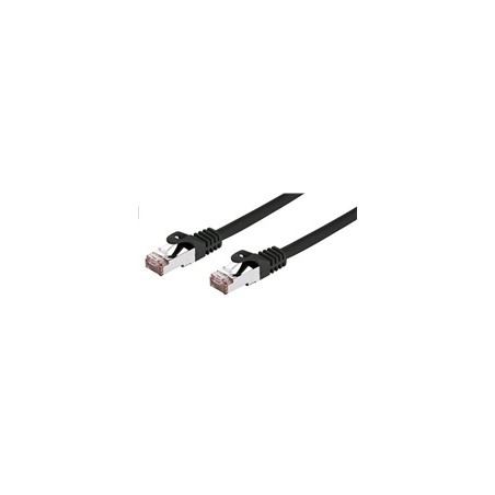 C-TECH kabel patchcord Cat6, FTP, černý, 0,5m