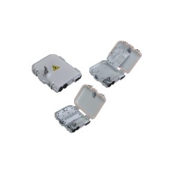 FTTH Box malý, 8xSC, LC, E2000, plast, IP65