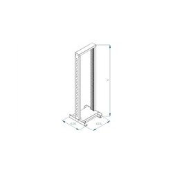 Otevřený 19" stojan RSX 37U jednodílný 600hl.