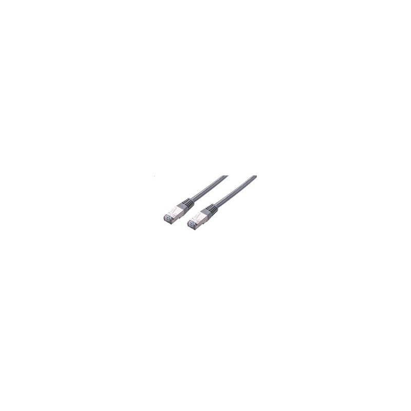 C-TECH kabel patchcord Cat5e, FTP, šedý, 3m