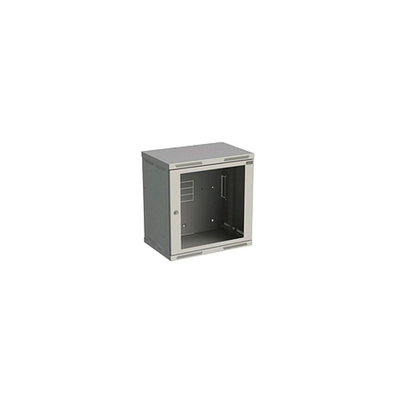 Rozvaděč nástěnný SENSA 12U 400mm, dveře sklo, RAL 7035, SENSA-12U-64-11-G