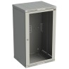 Rack nástěnný Sensa 21U 600mm,dv.sklo, šedý
