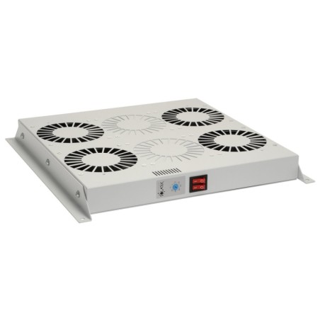 Ventilační jednotka 4 vent.,termostat, do stropu i dna VJ-R4, šedá