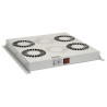 Ventilační jednotka 4 vent.,termostat, do stropu i dna VJ-R4, šedá