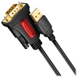 AXAGON ADS-1PSN, USB-A 2.0 - sériový RS-232 DB9-M Prolific adaptér / kabel 1.5m
