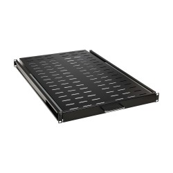 Police posuvná SmartRack 1U, nosnost 22.7kg, hloubka 719mm, odvětrávaná