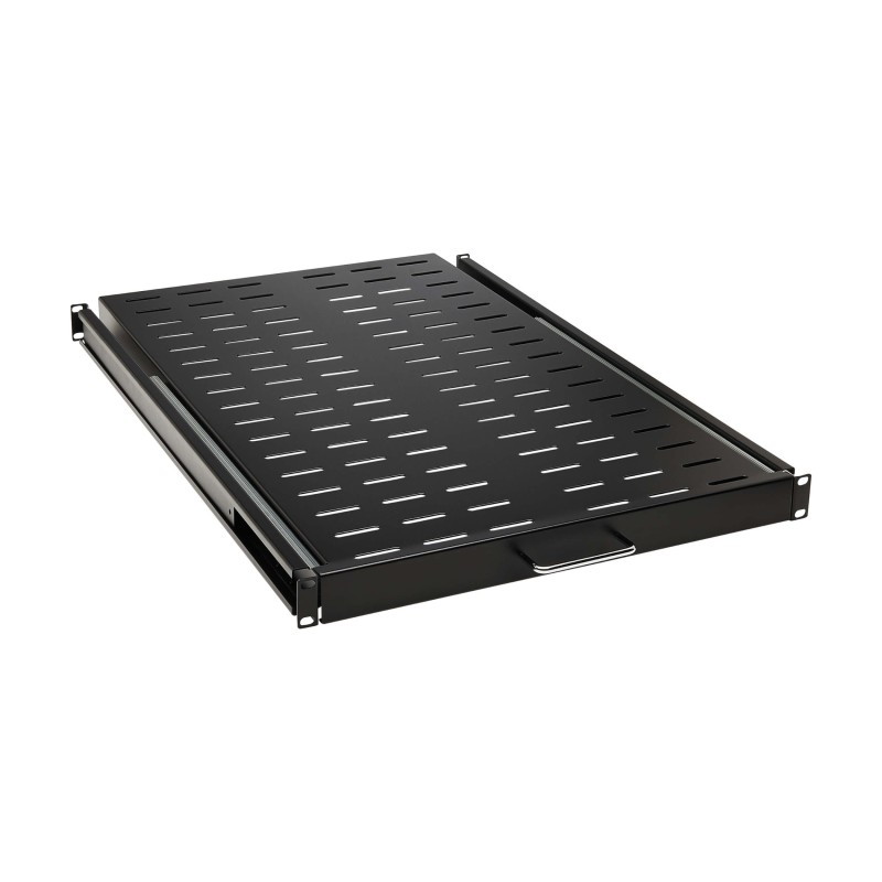 Police posuvná SmartRack 1U, nosnost 22.7kg, hloubka 719mm, odvětrávaná