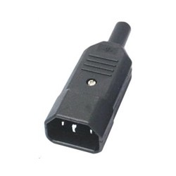 PREMIUMCORD Konektor napájecí 230V na kabel (samec, IEC C14)