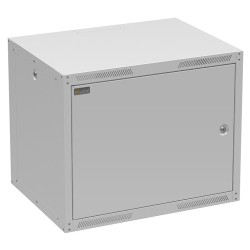 Rozvaděč nástěnný GrandN Duo 9U 450mm, dveře plech, RAL7035, GrandND-9U-645-21-G