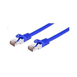 C-TECH kabel patchcord Cat6, FTP, modrý, 2m