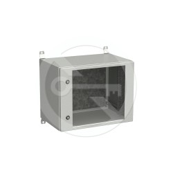 Rozvadeč nástěnný venkovní LC-20 9U 600x400 prosklené dveře 2x1bodový zámek LC-20-9U-64-11-G