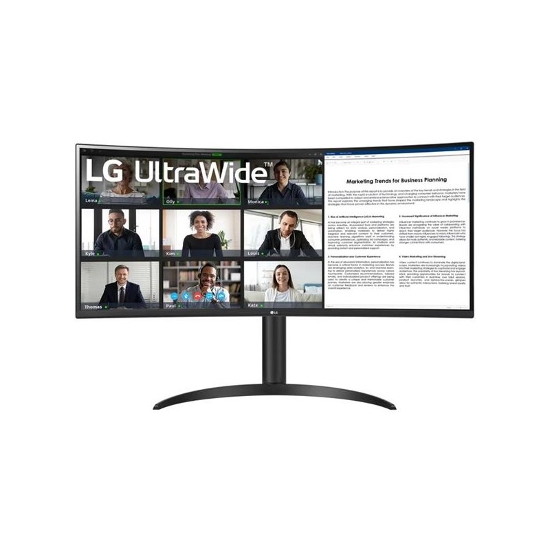 LG UltraWide/34WR55QK-B/34"/VA/wQHD/100Hz/5ms/Černá/2R