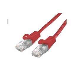 C-TECH kabel patchcord Cat6, UTP, červený, 5m