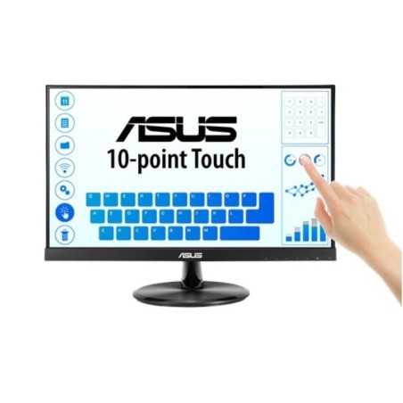 ASUS LCD dotekový 21.5" VT229H Touch 1920x1080, lesklý, D-SUB, HDMI, 10-point Touch, IPS, Frameless, USB, VESA