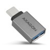 AXAGON RUCM-AFA, redukce USB-C (M) - USB-A (F), USB 3.2 Gen 2, 3A, ALU
