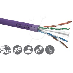 Instalační kabel Solarix UTP, Cat6, drát, LSOH, box 100m