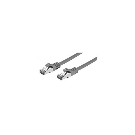 C-TECH kabel patchcord Cat7, S/FTP, šedý, 15m