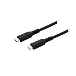 C-TECH kabel USB 4.0, Type-C (CM/CM), PD 100W, 40Gbps, 1m, černý