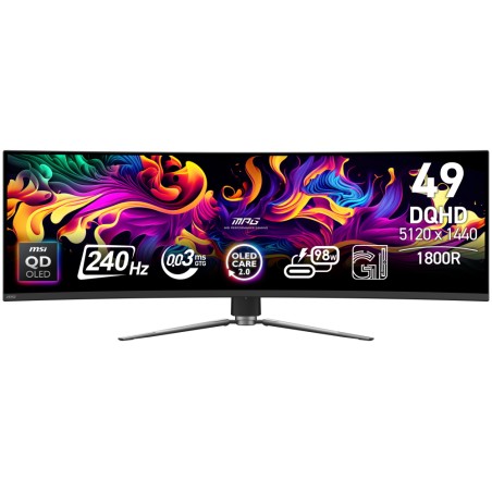 MSI MPG/491CQPX/49"/QD-OLED/DQHD/240Hz/0,03ms/Černá/3R