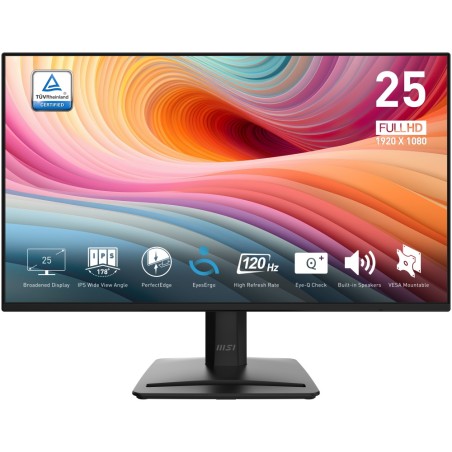 MSI Pro/MP252 E2/24,5"/IPS/FHD/120Hz/1ms/Black/2R