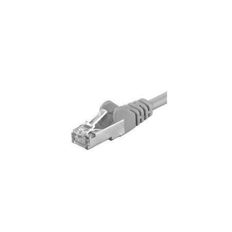 PREMIUMCORD Patch kabel CAT6a S-FTP, RJ45-RJ45, AWG 26/7 0,5m šedá