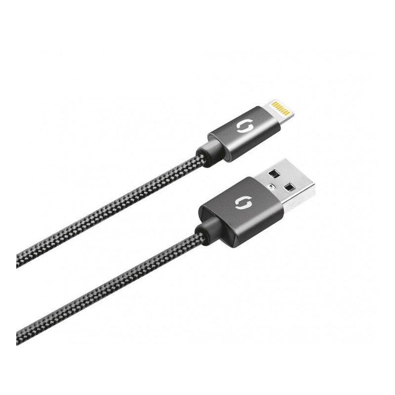 ALIGATOR PREMIUM 2A kabel, Lightning 50cm, černý
