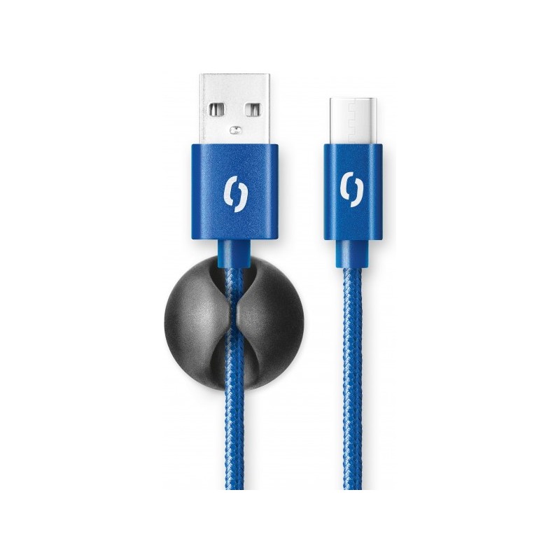 ALIGATOR PREMIUM 2A kabel, USB-C, modrá