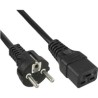 PremiumCord kabel síťový k počítači 230V 16A 1,5m IEC 320 C19 konektor