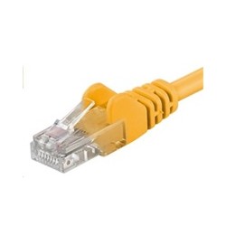 PremiumCord Patch kabel UTP RJ45-RJ45 CAT6 0.25m žlutá