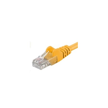 PremiumCord Patch kabel UTP RJ45-RJ45 CAT6 0.25m žlutá