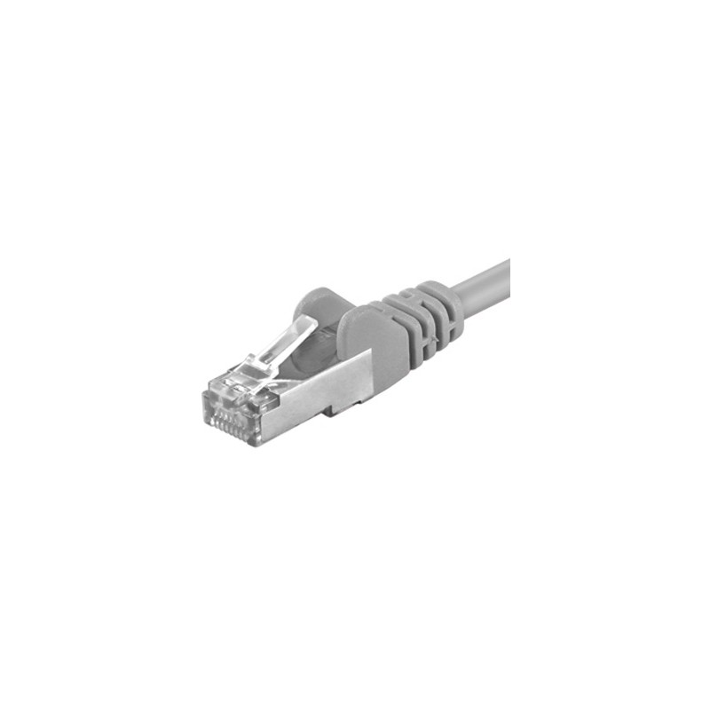 Premiumcord Patch kabel CAT 6a S-FTP,RJ45-RJ45,LSOH, AWG 26/7 1m šedá