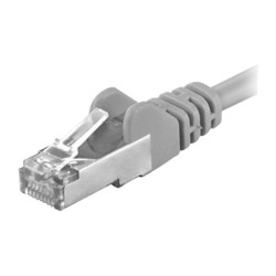 Premiumcord Patch kabel CAT 6a S-FTP,RJ45-RJ45,LSOH, AWG 26/7 1,5m šedá