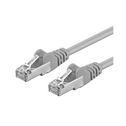 Premiumcord Patch kabel CAT 6a S-FTP,RJ45-RJ45,LSOH, AWG 26/7 10m šedá