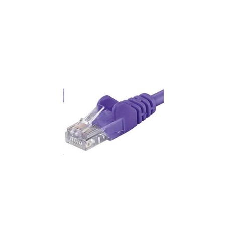 PREMIUMCORD Patch kabel UTP RJ45-RJ45 CAT5e 0.5m fialová