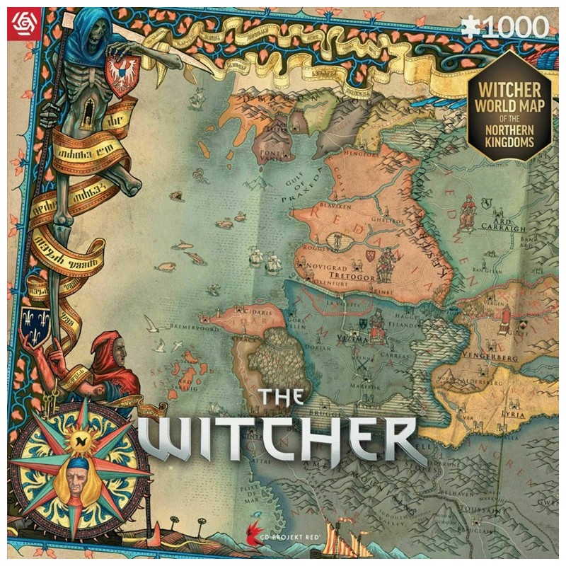 GOODLOOT GLO Gaming Puzzle: The Witcher 3 Northern Kingdoms