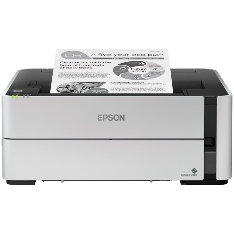 EPSON tiskárna ink EcoTank Mono M1180, A4, 1200x2400dpi, 39ppm, USB, Ethernet, Wi-Fi, Duplex